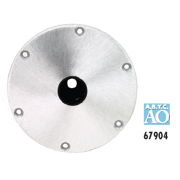 Attwood Attwood 67904 Snap-Lock 1.77" Base Plate - 9" Round, Aluminum 67904 - main